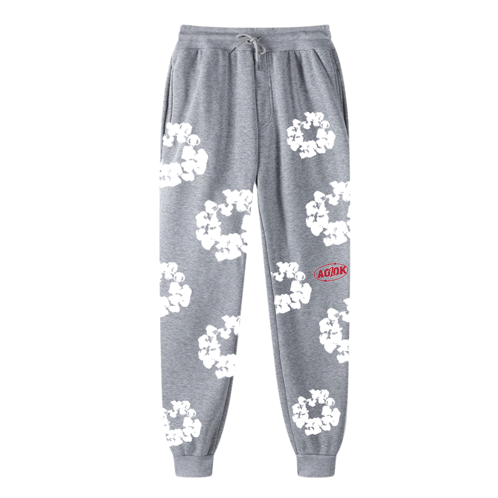 Kapok Print Drawstring Sweatpants