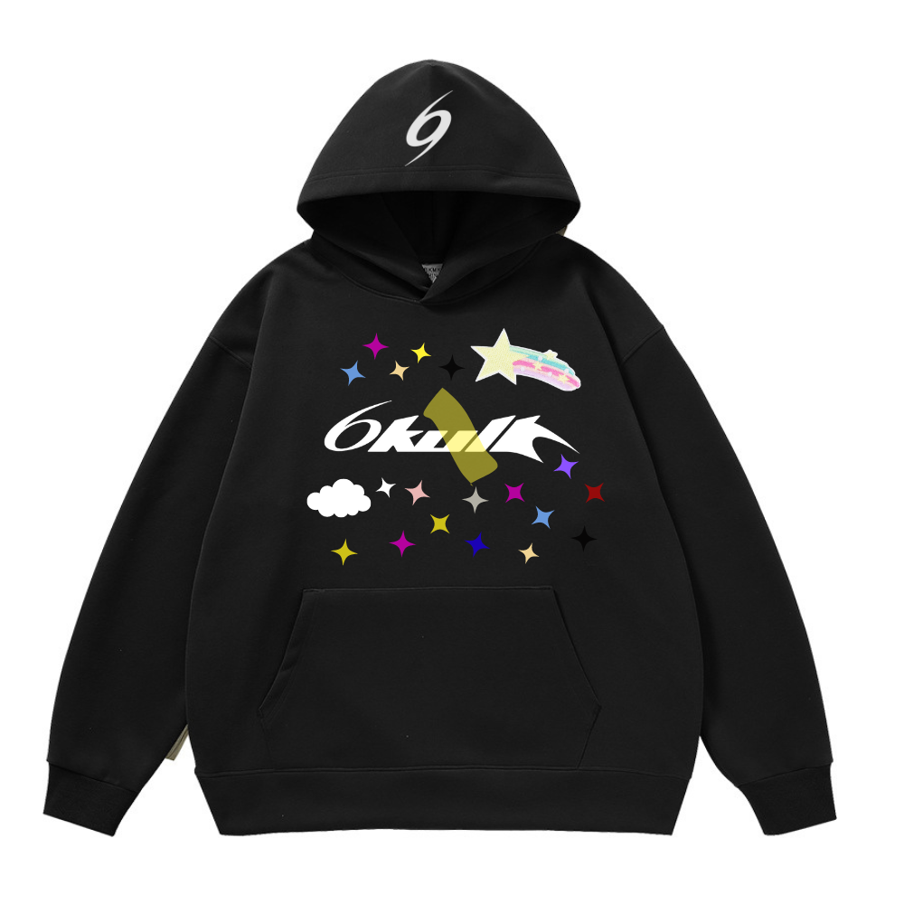 6Kull Star Plan Sky Rock Hoodie
