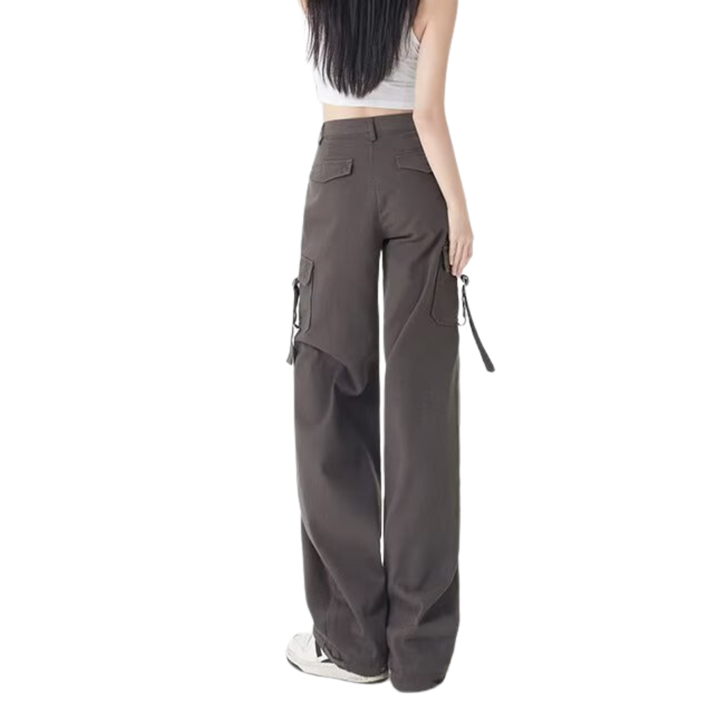Women's High Street Low Rise Lace-Up Cargo Pants