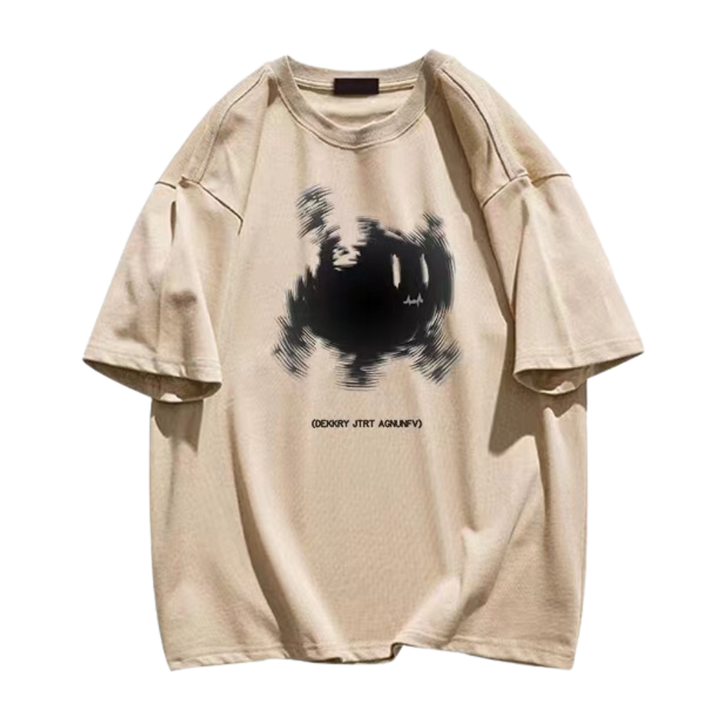 Grumpy Kitty Print T-shirt