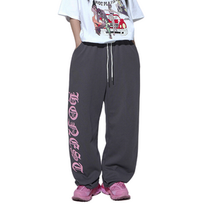 Women's Personalized Pink Goth Letter Sweatpants