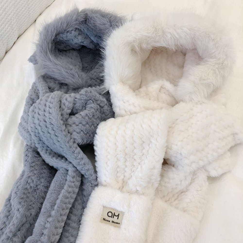 Solid Color Antlers Scarf