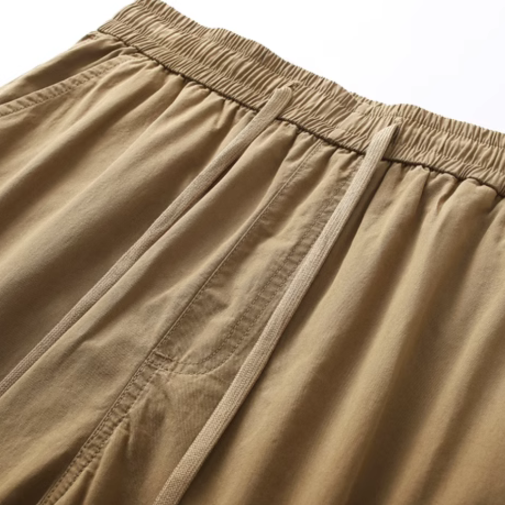 Technical Solid Color Cargo Shorts