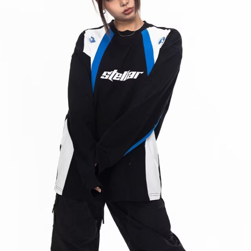 Heavy Breathable Contrast Sweatshirt