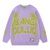 OOC' Retro Woven Letter Loose Sweater