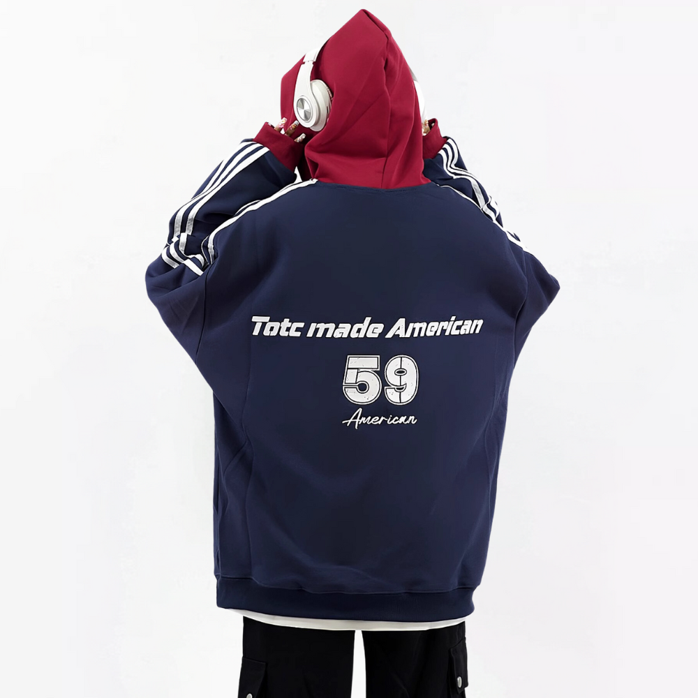 Classic Contrast Raglan Hoodie