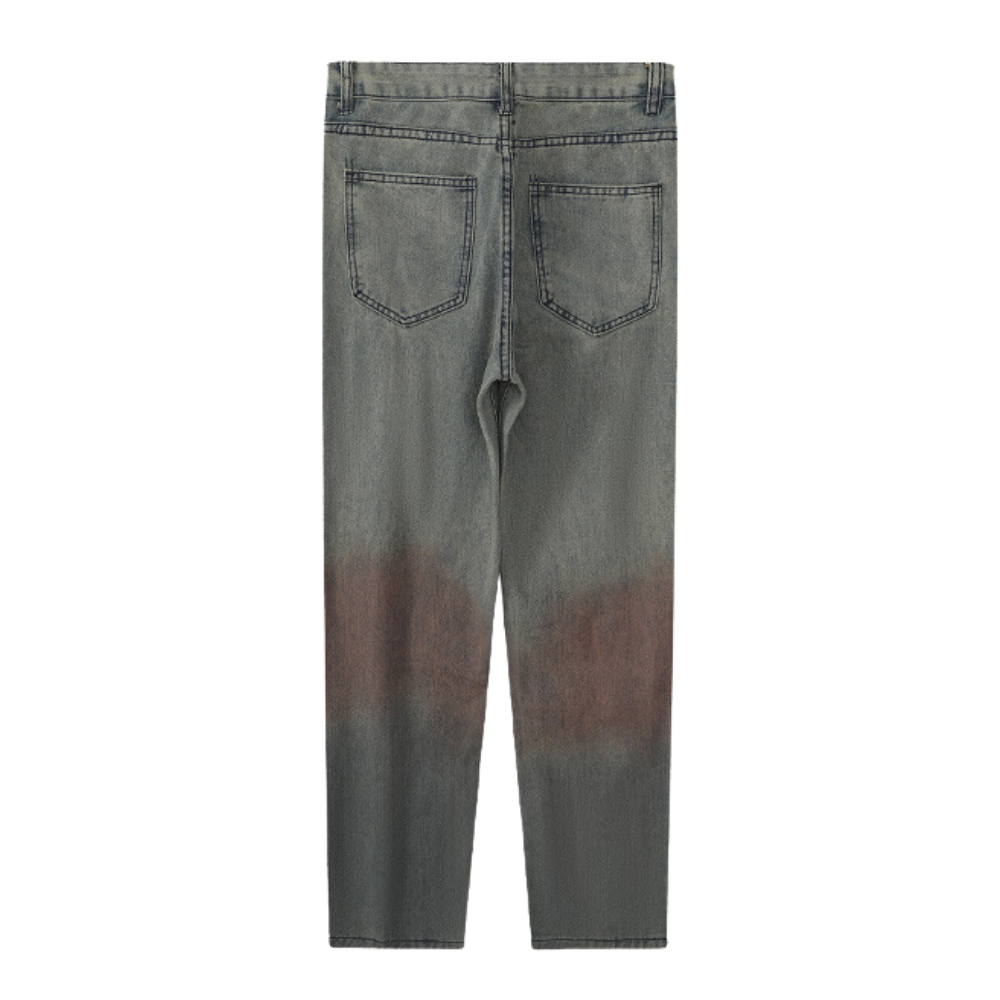 PM | Distressed Denim Contrast Jeans