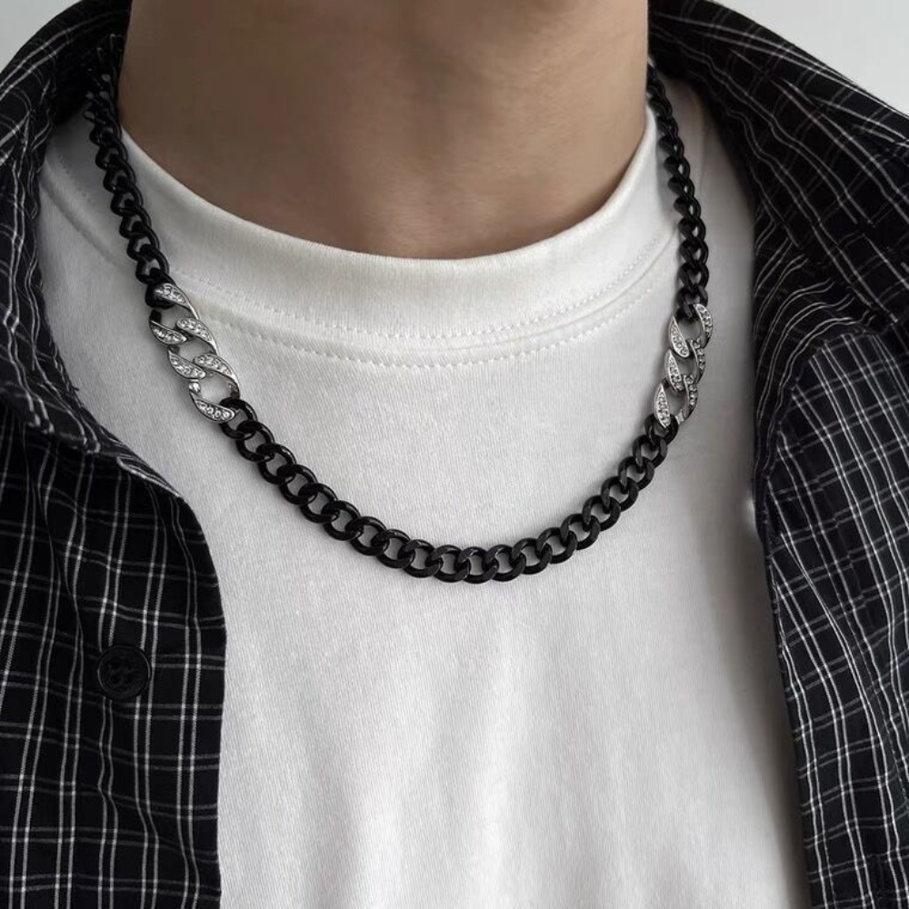 Classic Black Cuban Necklace