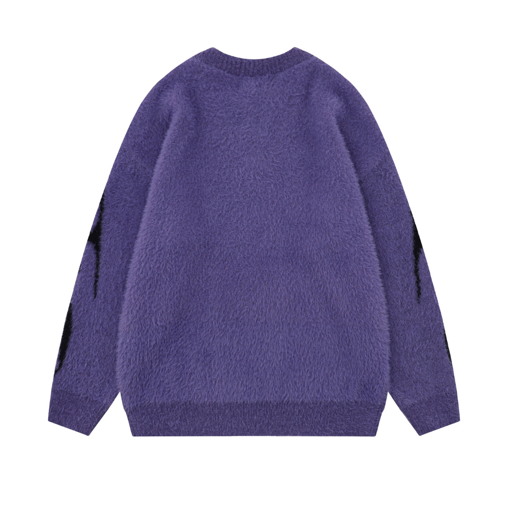OOC' High Street Devil Pattern Jacquard  Sweater