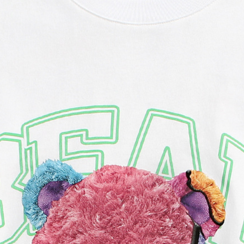 American Color Contrast Doll Bear T-shirt