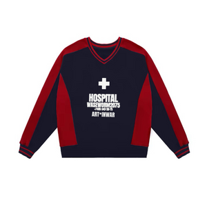 Art In War Hospital Patchwork Sweatshirt