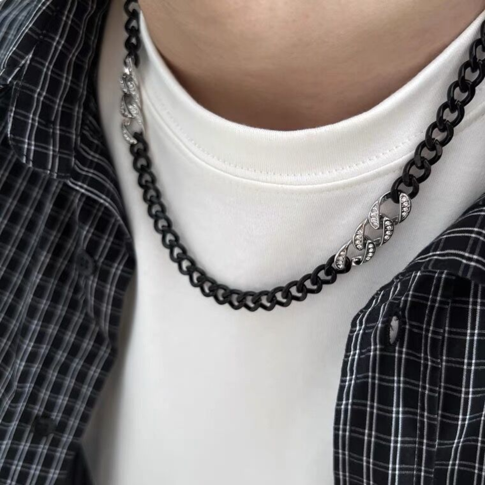 Classic Black Cuban Necklace