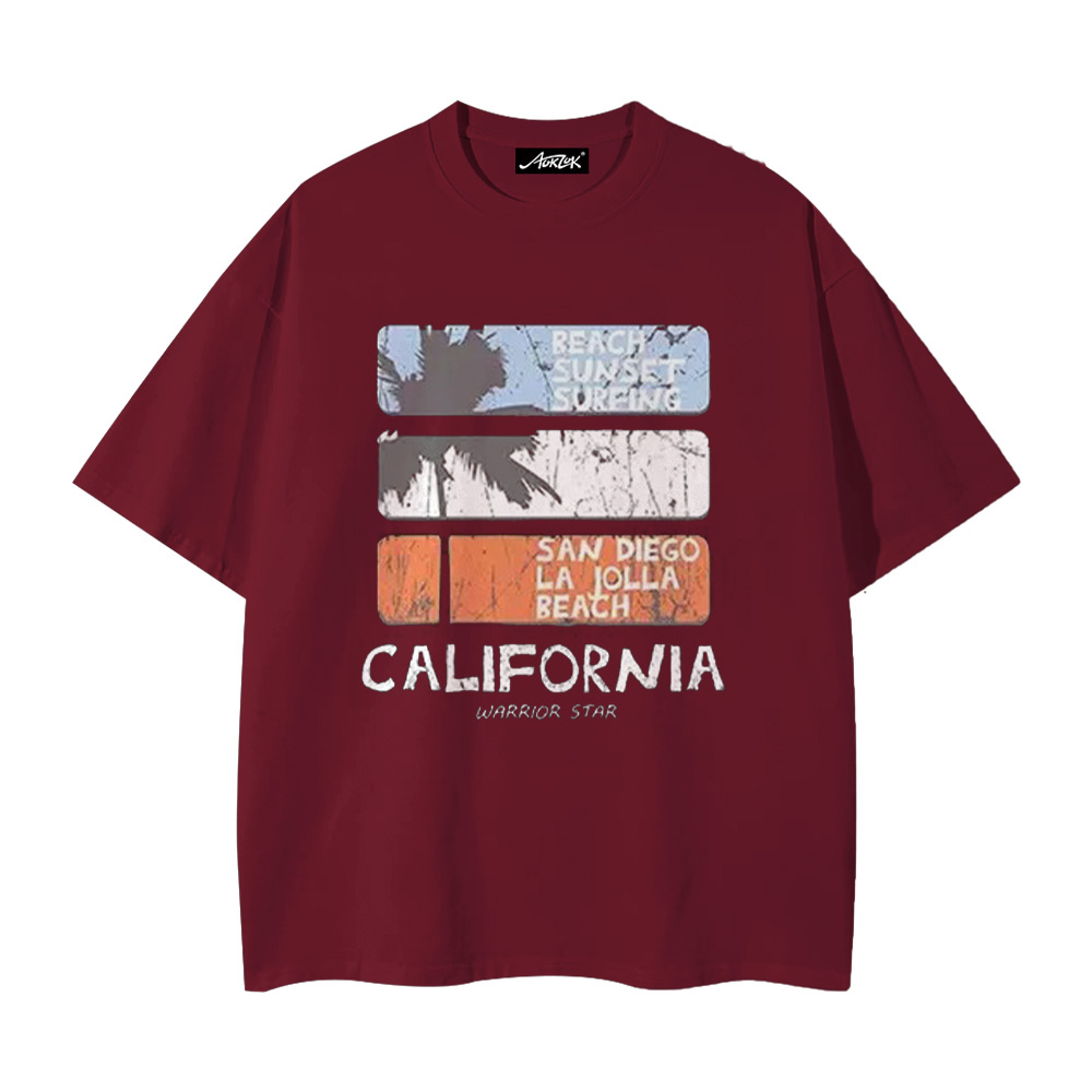 Casual Distressed Road Sign T-shirt