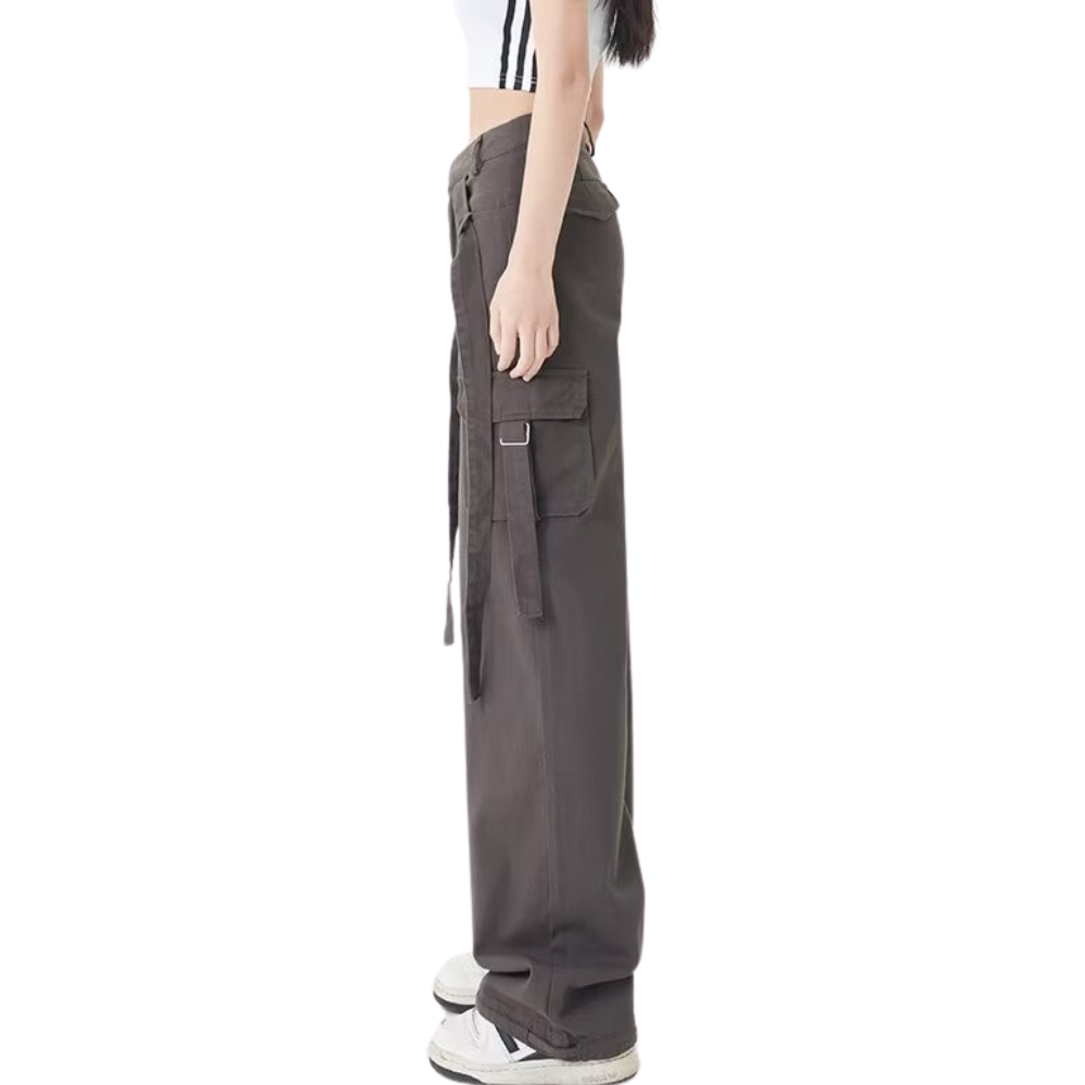 Women's High Street Low Rise Lace-Up Cargo Pants