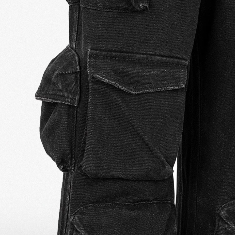 High Street Fashionable Multi-Pocket Cargo Pants