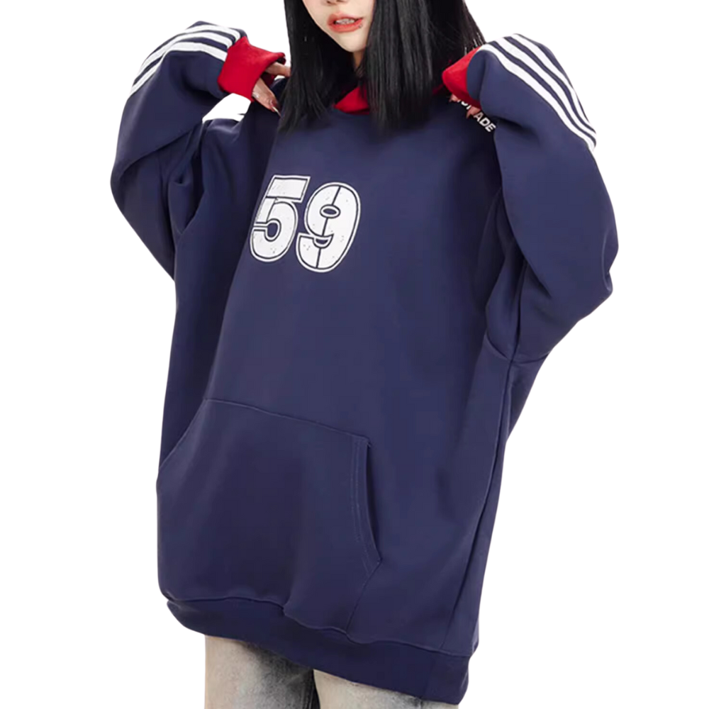 Classic Contrast Raglan Hoodie
