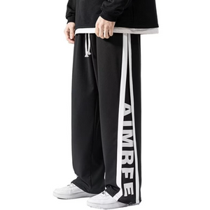 Casual  Side Panel Printed Sweatpants