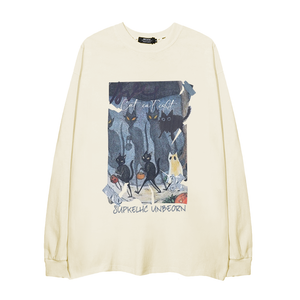 High Street Cat Shadow Ghost Long-Sleeve Shirt