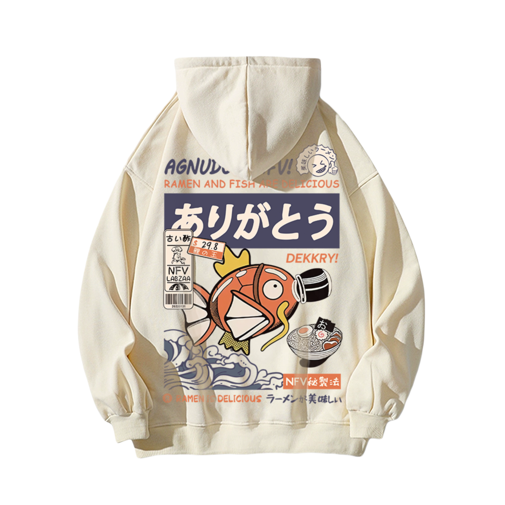 Cute Cartoon Fish Graphic Hoodie