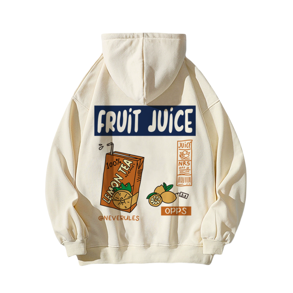 FRUIT JUICE Graphic Cotton Hoodie