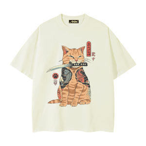 Japanese Samurai Cat T-Shirt