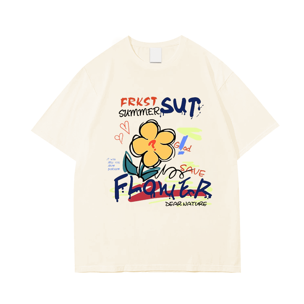 Chic Doodle Flowers T-Shirt
