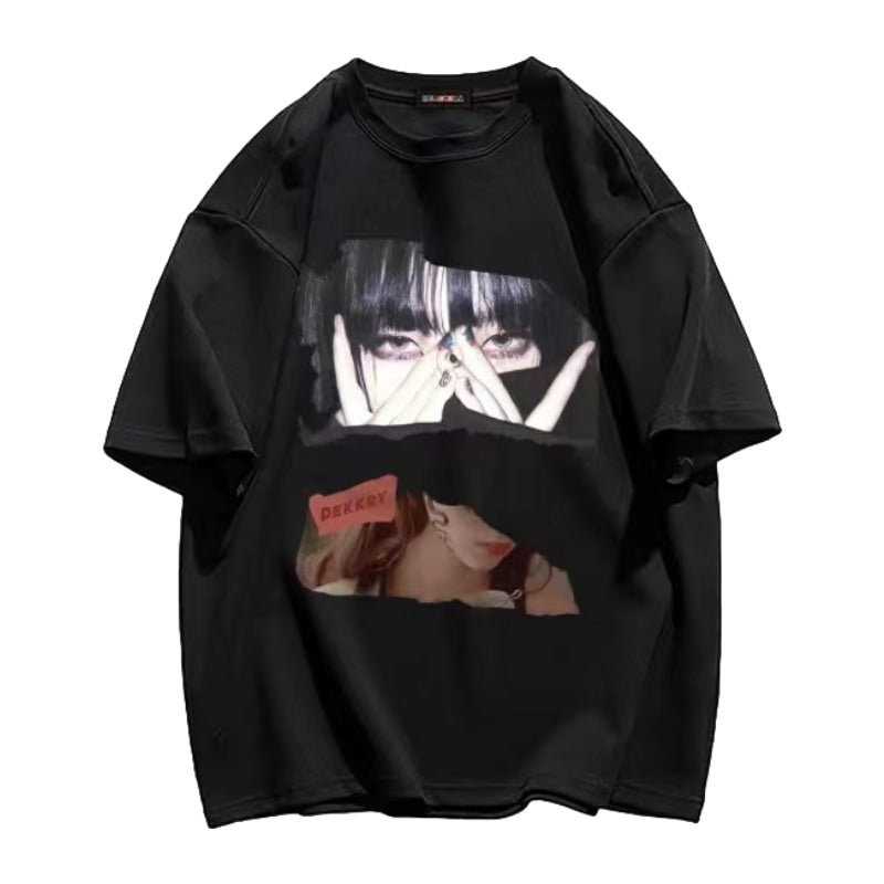 Crush Skull |  Street Girls Anime Graphic Casual T-shirt