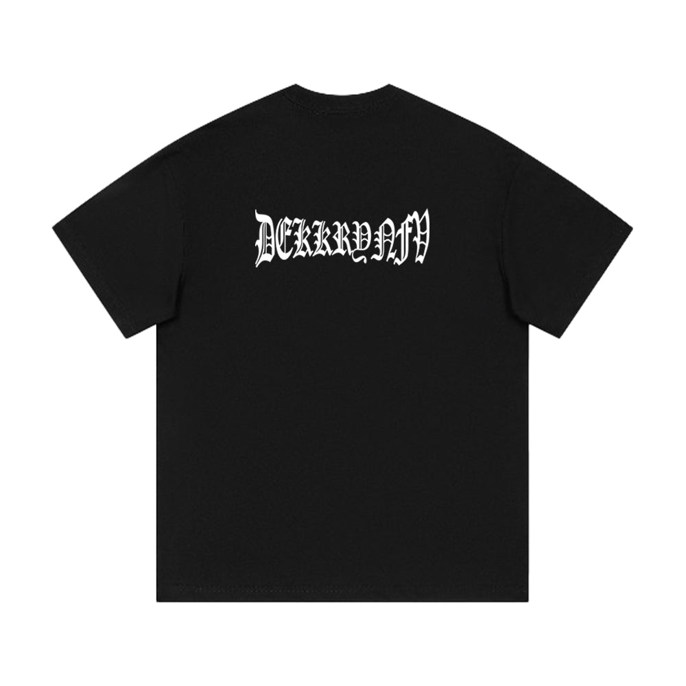 Crush Skull | Fingerprint Skeleton Print T-shirt