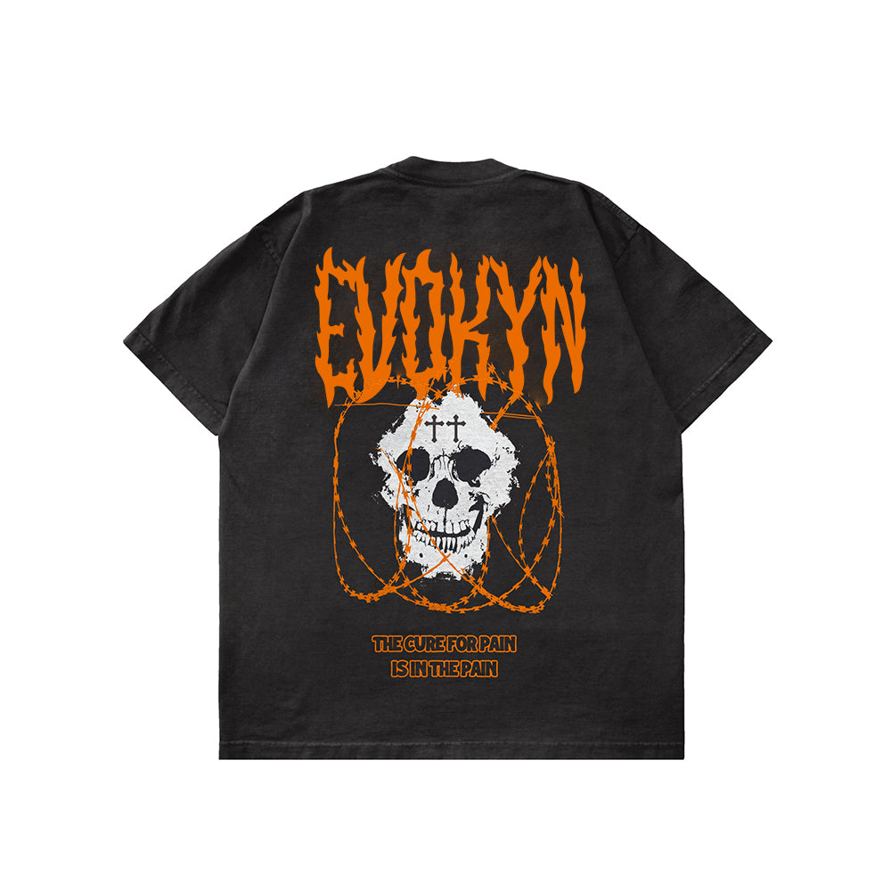Evokyn Gothic Skull Graphic Tee