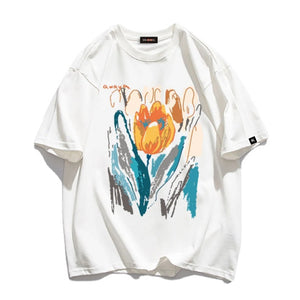 Vintage Abstract Tulip T-Shirt