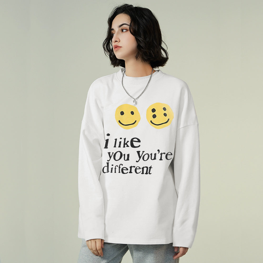 Emoji Printed  Sweatshirt
