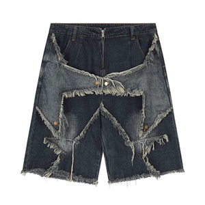 High Street Pentagram Patchwork Shorts