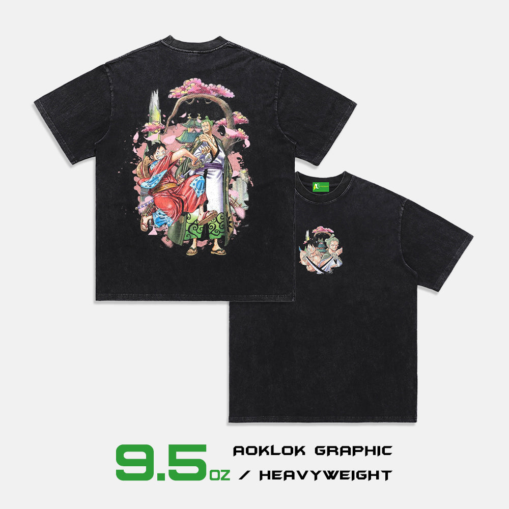 AG® Japanese Comic Characters Washed T-Shirt