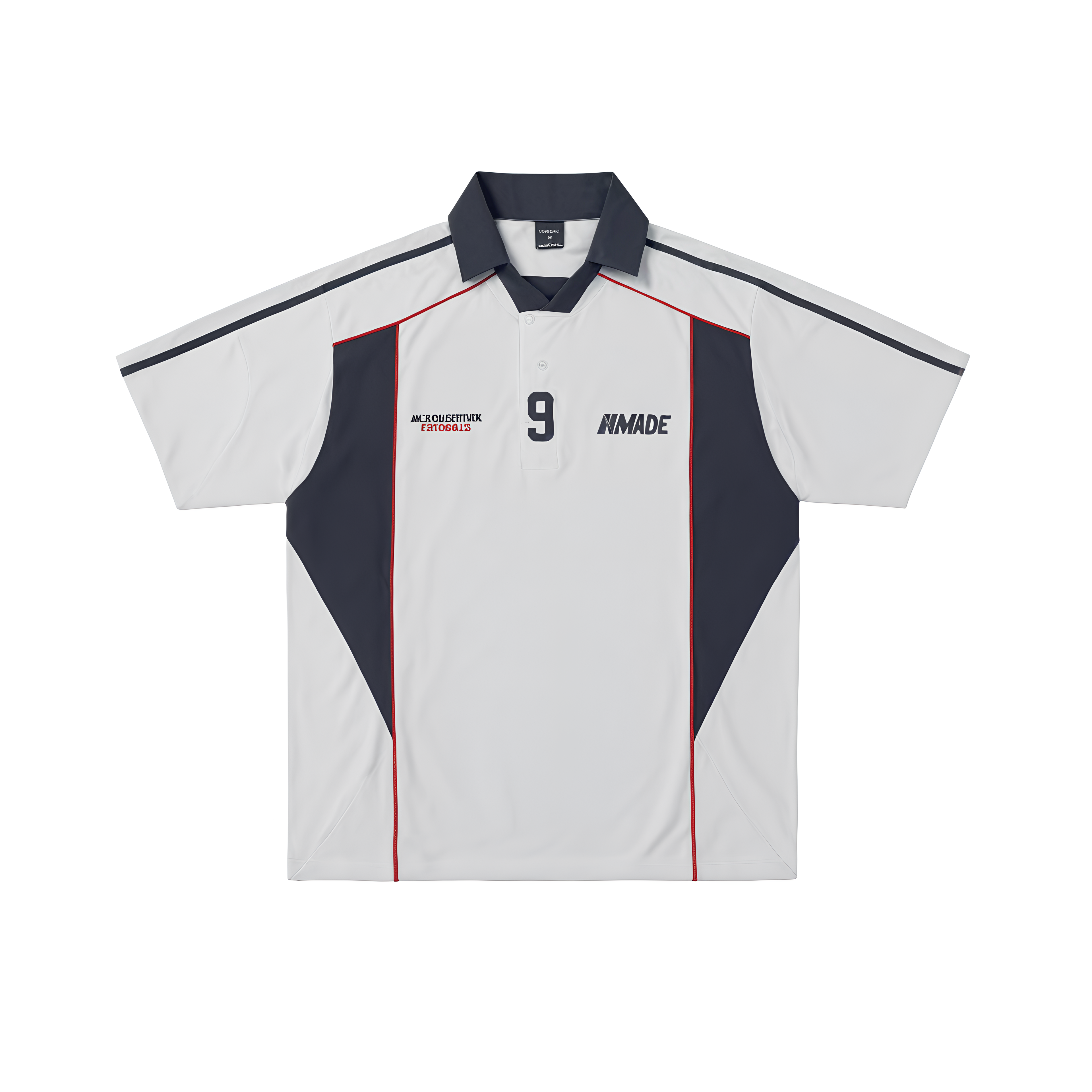 Evokyn Contrast Panel Polo Jersey T-shirt