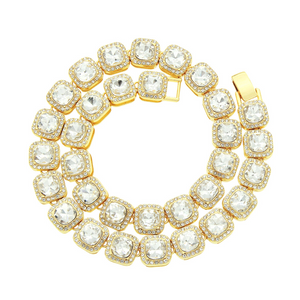 Square Diamond Cuban Necklace