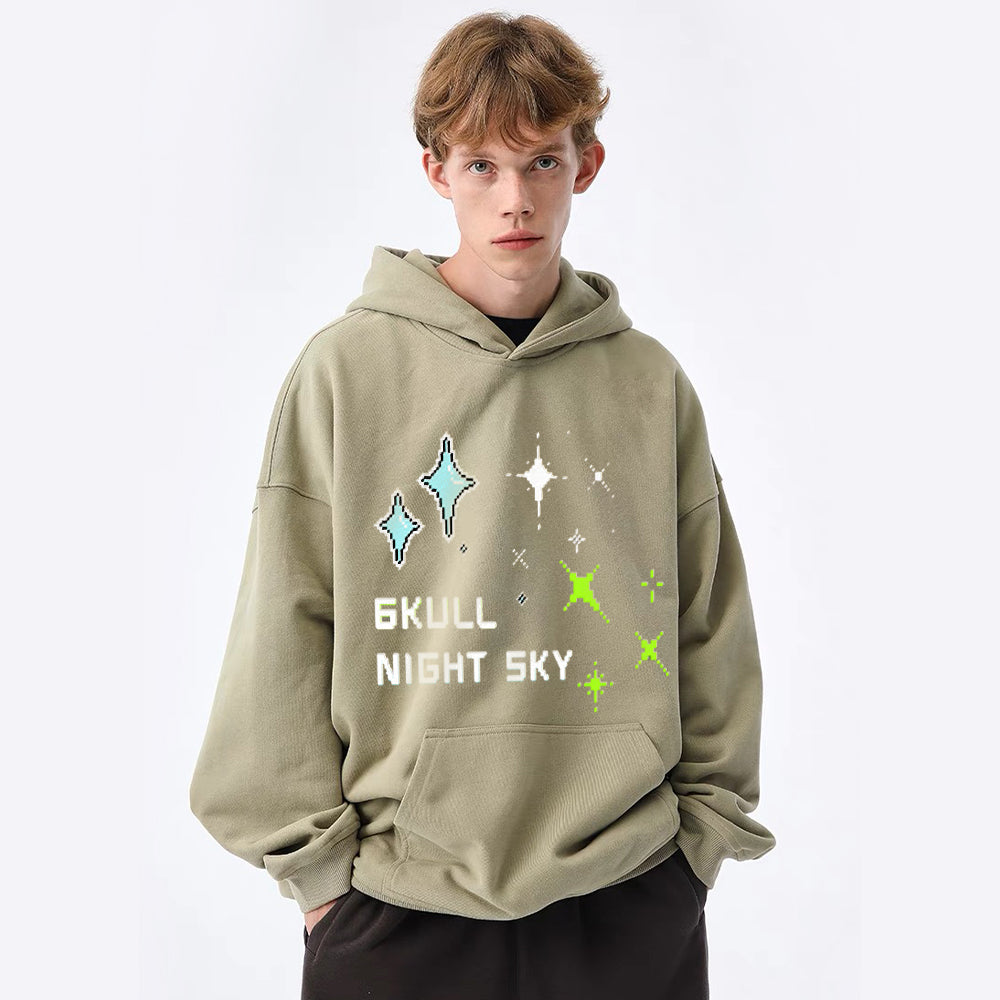 6Kull Stars In Night Sky Hoodie