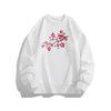 Evokyn Cherry Blossom Embroidered Sweatshirt