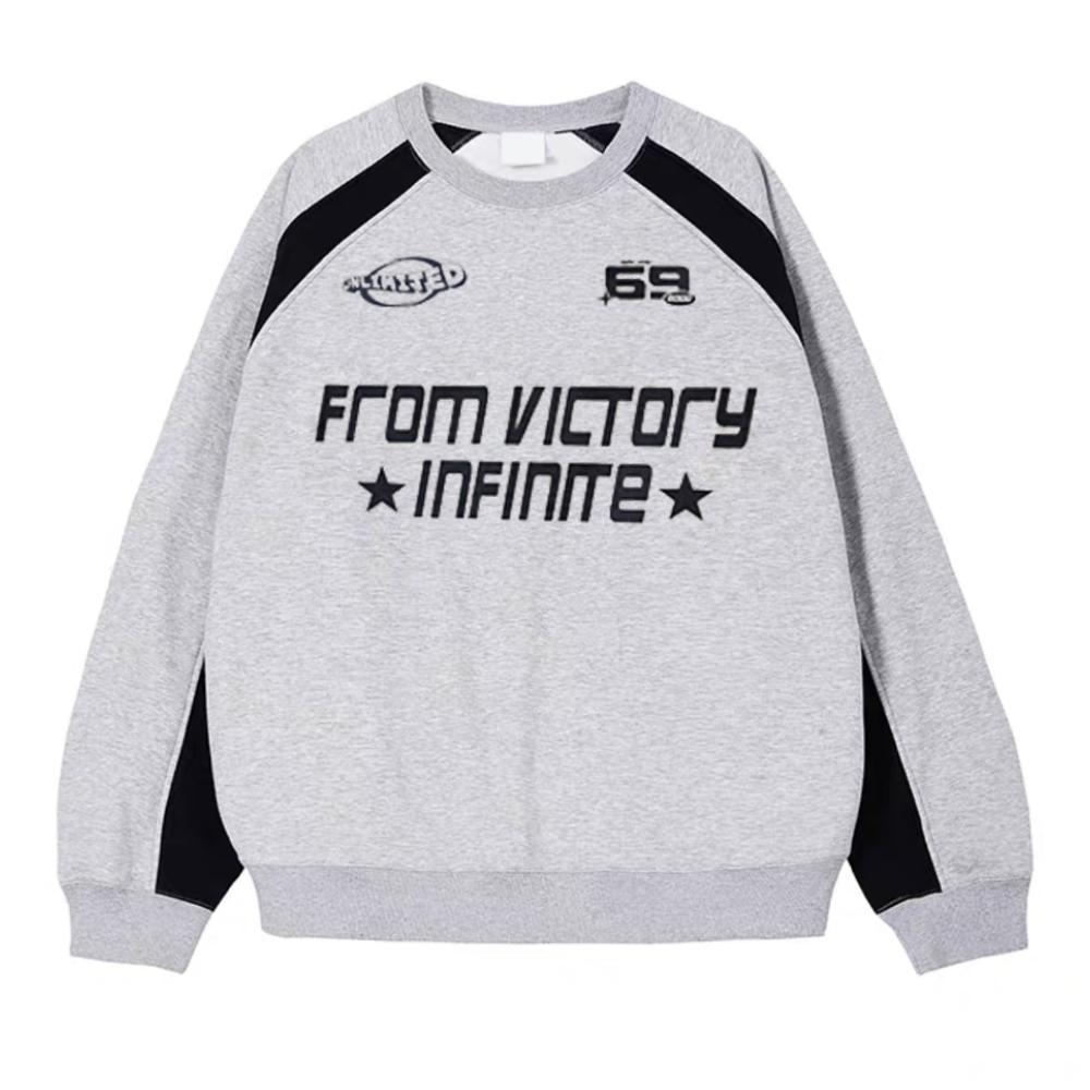American Cotton Letter Raglan Sweatshirt