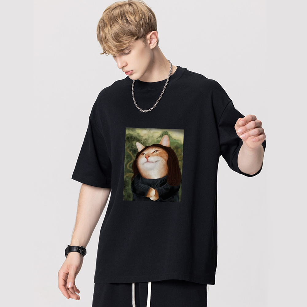 Funny Cat Print T-Shirt