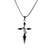 Retro Cross Ring Necklace