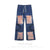 Past Future | American Sreet Ripped Patch Jeans