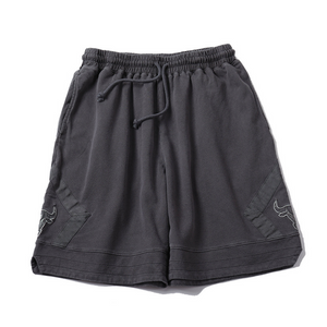 Casual Solid Color Embroidered Shorts