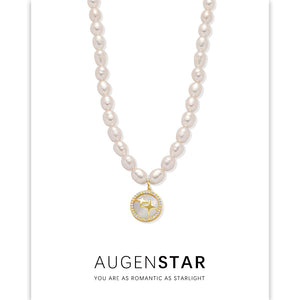 ASR | Elegant Pearl Star Necklace