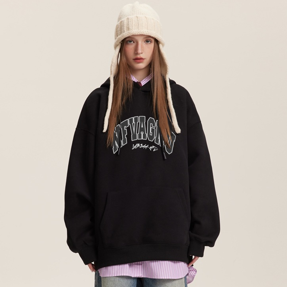 Classic Letters Print Hoodie