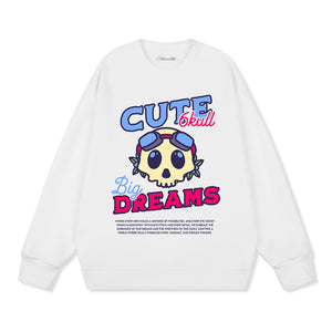 6Kull Cute Pilot Skull Sweatshirt