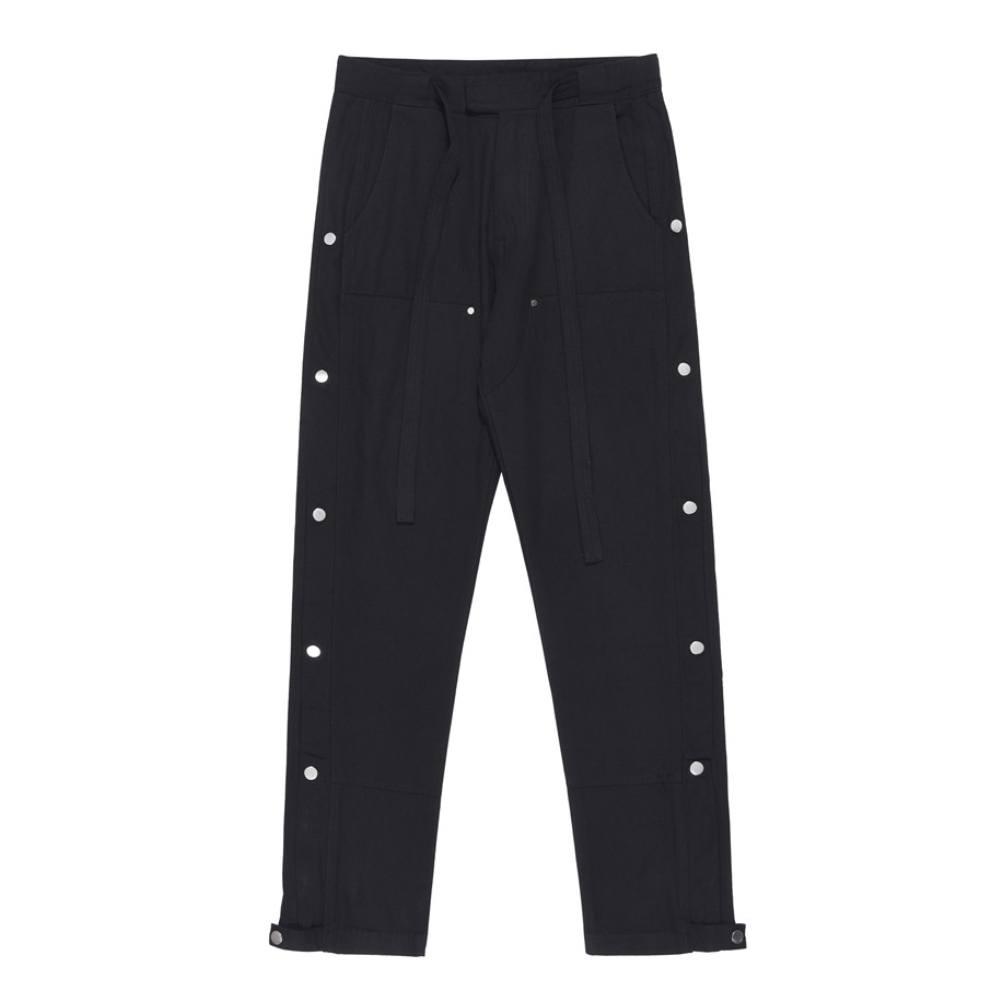 Urban Metal Side Button Track Pants – AokLok (Kclot)