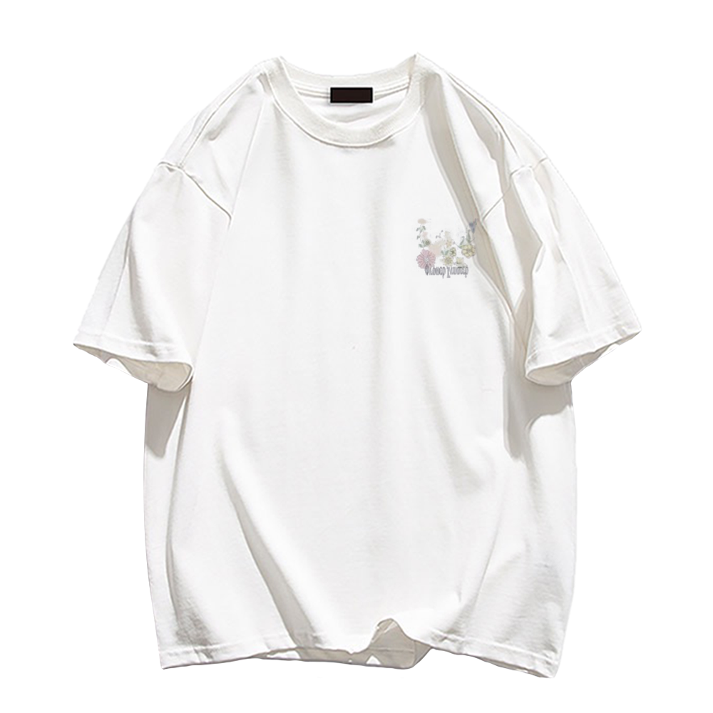 Simple Flower Letters T-Shirt
