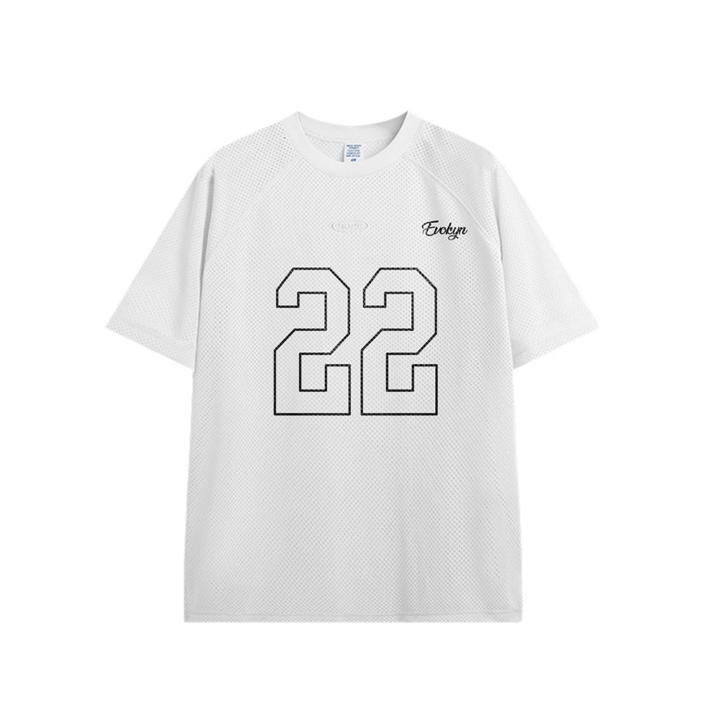 Evokyn 22 Jersey Mesh Print Tee