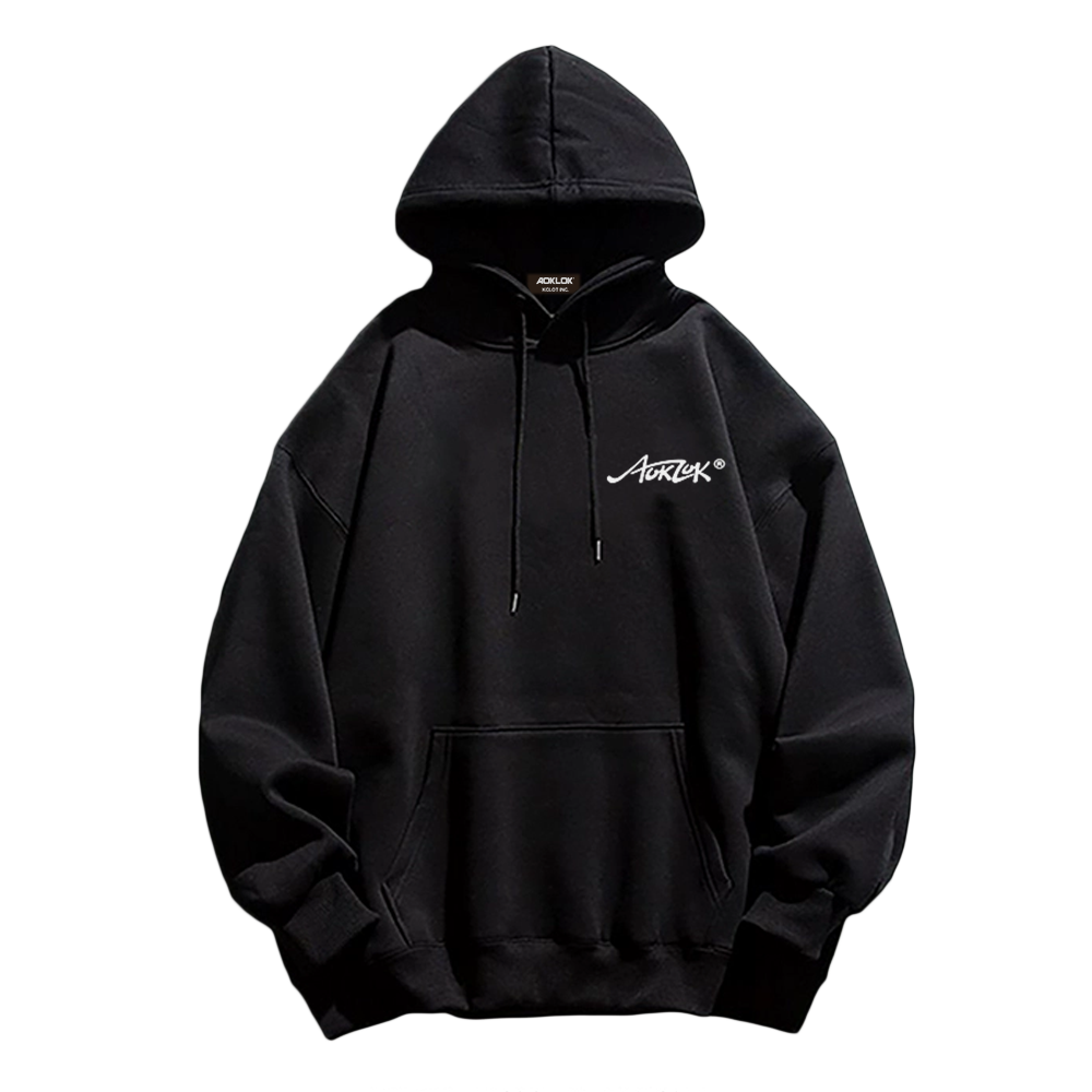 High Street Flaming Man Print Hoodie