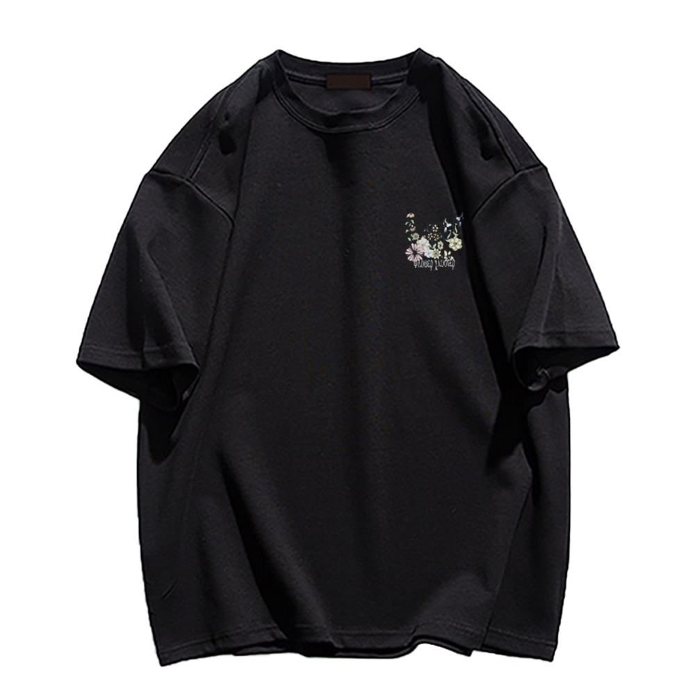 Simple Flower Letters T-Shirt